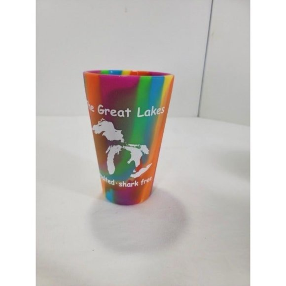 Sili Pint Great Lakes‎ UnSalted Shark Free Tie Dye Tumbler 16oz